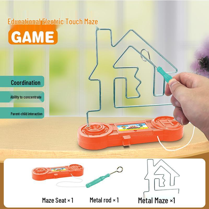 Electromagnetic Hot Wire Maze Educational Game for Hand-Eye Coordination and Concentration Training