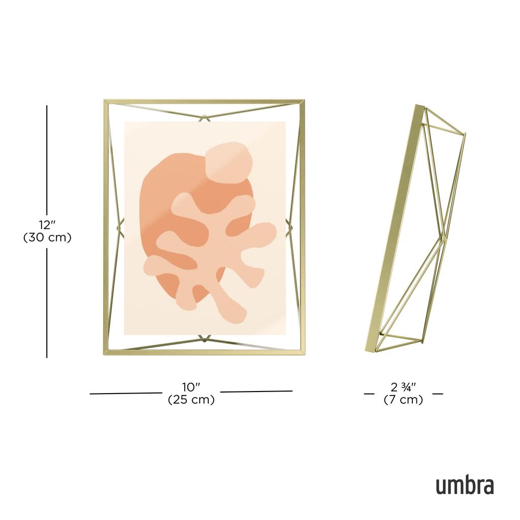 Umbra Prisma Photo Display Frame, 8x10cm Brass
