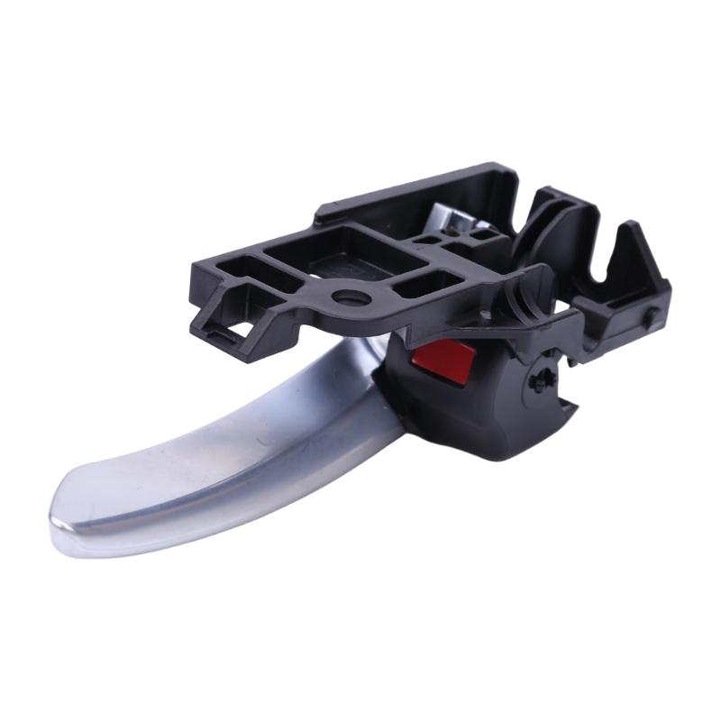 Clip-Mount Interior Door Handle Assembly 6920602380C0 for 2020-2024 Hiace with Silver Lever and Textured Black ABS Housing Frame
