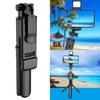 Multipurposed Phone Tripod Selfie Stick Bluetooth-compatible Remote Selfie Rod Adjustable for Phones Width Within 10cm