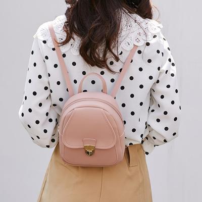Women's Small Backpack Can Be Summer and Autumn Bag Cover Lock Crossbody Shoulder Mobile Phone Bag