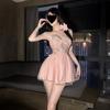 Sexy Underwear, Sexy and Sweet Water-soluble Lace Bud Skirt, Pure Desire Wind Backless Hollow Suspender Skirt