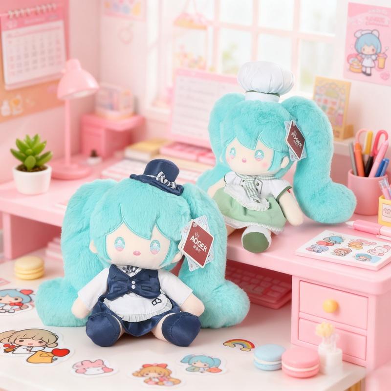 New Aogre Cute Hatsune Hatsune Hotel Series Plush Doll Cartoon Ip Soft Cute Doll Ornaments Christmas Gift