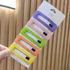8 Pieces of New Hair Clip Girls Side Clip Candy Color Bb Clip Hair Card Sub Headdress