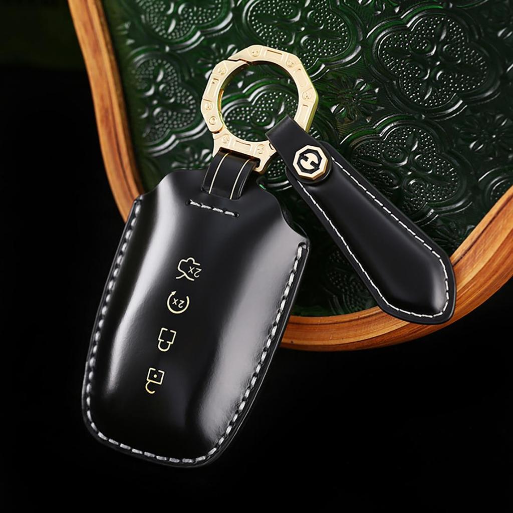 New Style Ford Lincoln Mondeo Explorer Aviator Handmade Cowhide High-End Car Key Cover Car Key Case