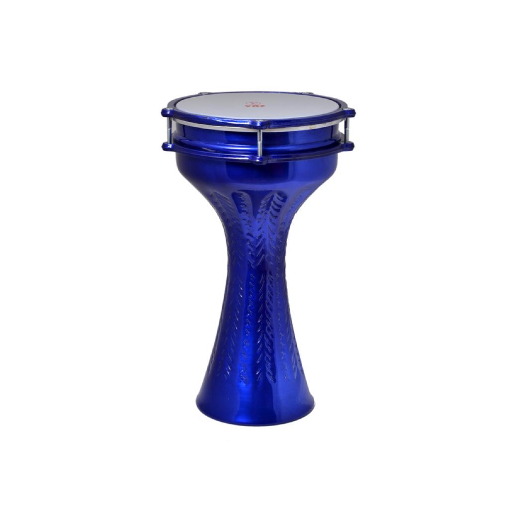 820c-bl Aluminum Darbuka Embroidered Static Blue 20cm