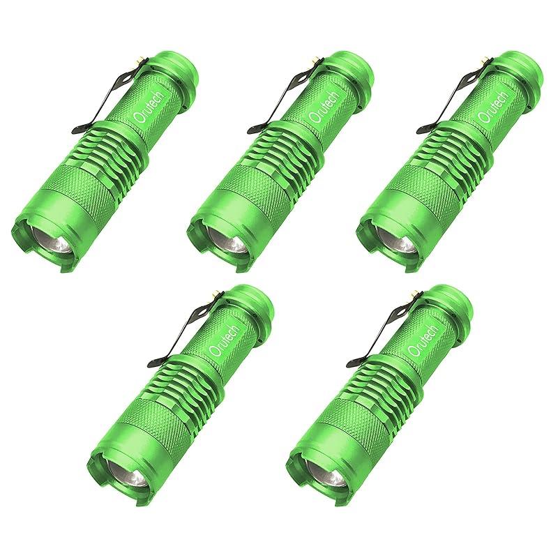 

[Orutech] Ultra small LED handy light Easy to carry mini-sized flashlight/Super bright CREE chip adopted/Waterproof/With zoom focus function set of
