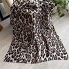 Summer Silk Scarf Women'S Outer Cover Decorative Leopard Print Beach Towel Imitation Silk Printing Long Scarf Lijing Forging Thin Shawl