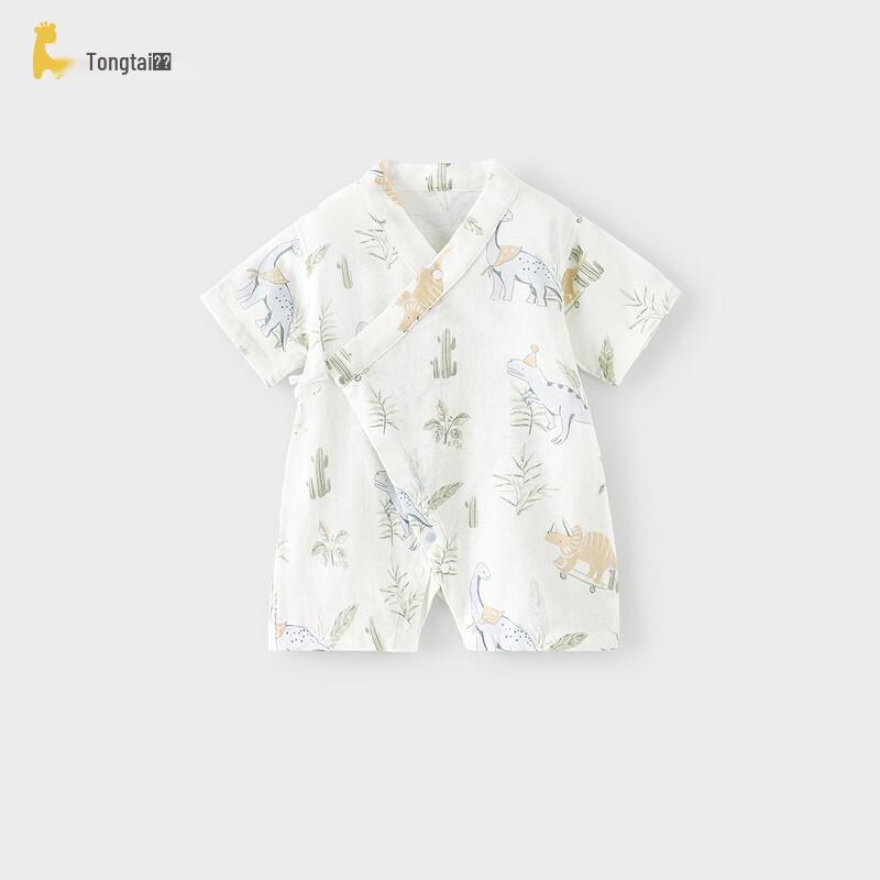 TONGTAI Baby Bamboo Cotton Short-Sleeve Romper