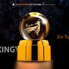 Creative Rotating Crystal Ball Night Light: Decorative Craft for Bedroom Atmosphere and Festive Gift.