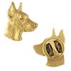 Dobermann, Doberman Pinscher, Dobie I - Dog Brooch In Decorative Box, Elegant Gold-plated Pin, Brand Jacket Pin