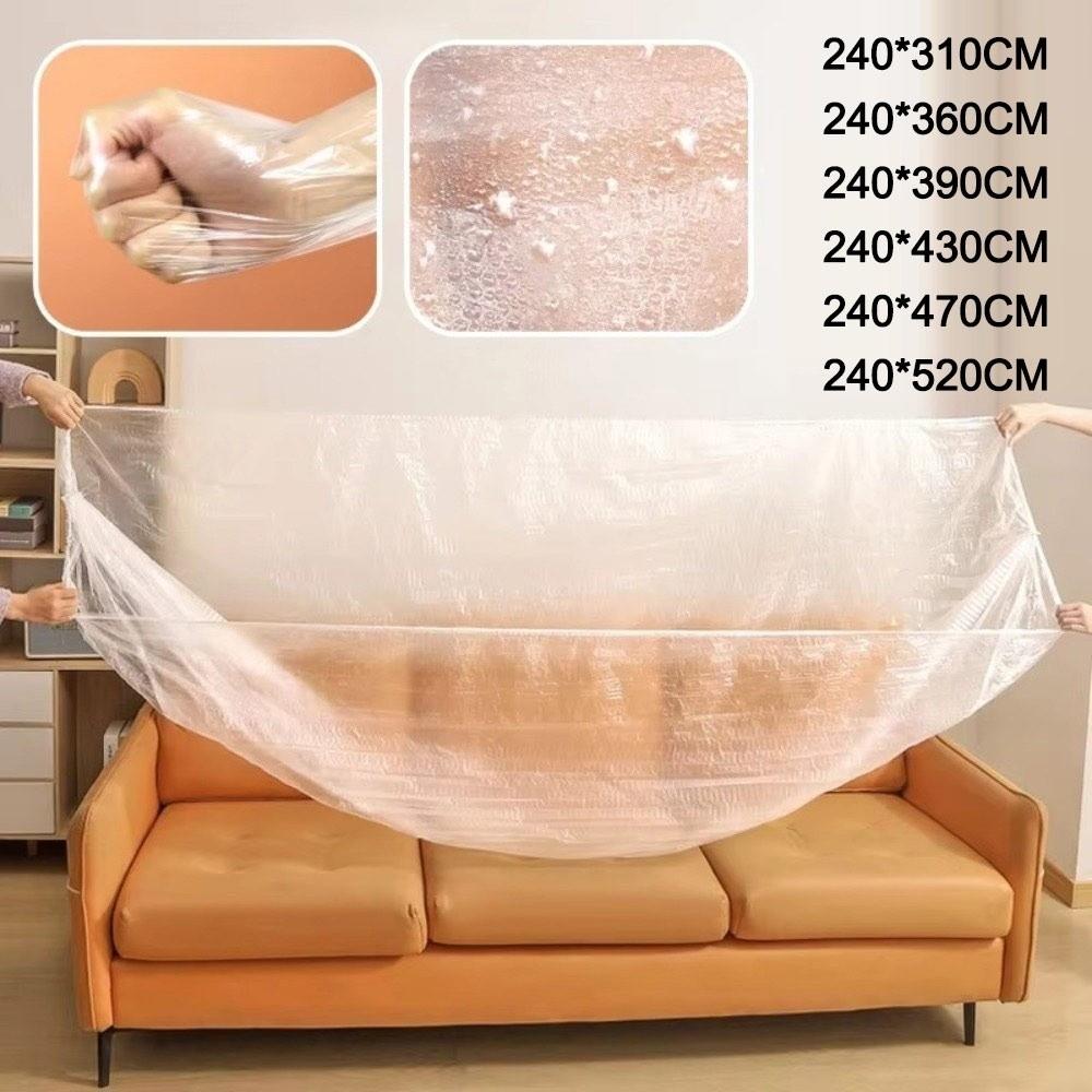 Waterproof Disposable Dust Covers Elastic Plastic Dust Film  Bed Sofa Tea Table Chair