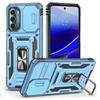 For Motorola Moto G Stylus 4G (2022) Armor Series Drop-proof PC+TPU Phone Case Kickstand Back Cover with Slide Camera Lid