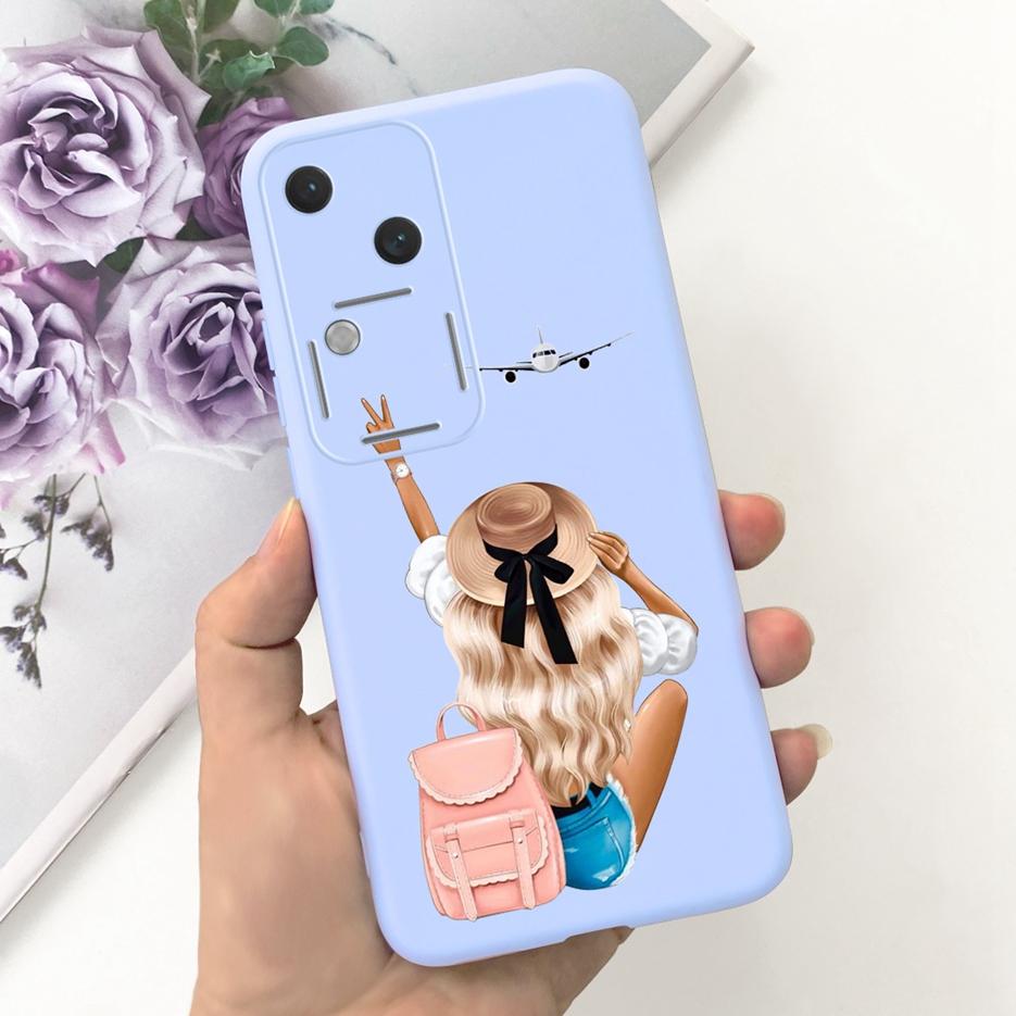 For Vivo V30 Pro Case V2319 Cute Fashion Cartoon Back Cover 6.78'' Soft Silicone Phone Case For Vivo V30 V 30 Pro VivoV30 Bumper
