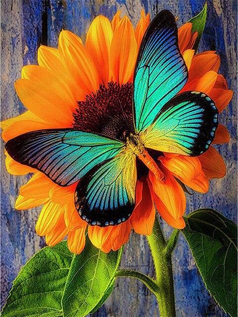 5D DIY Diamond Painting Sunflower Blackboard Cross Stitch New Arrival Diamond Embroidery Flower Handicraft Home Decor