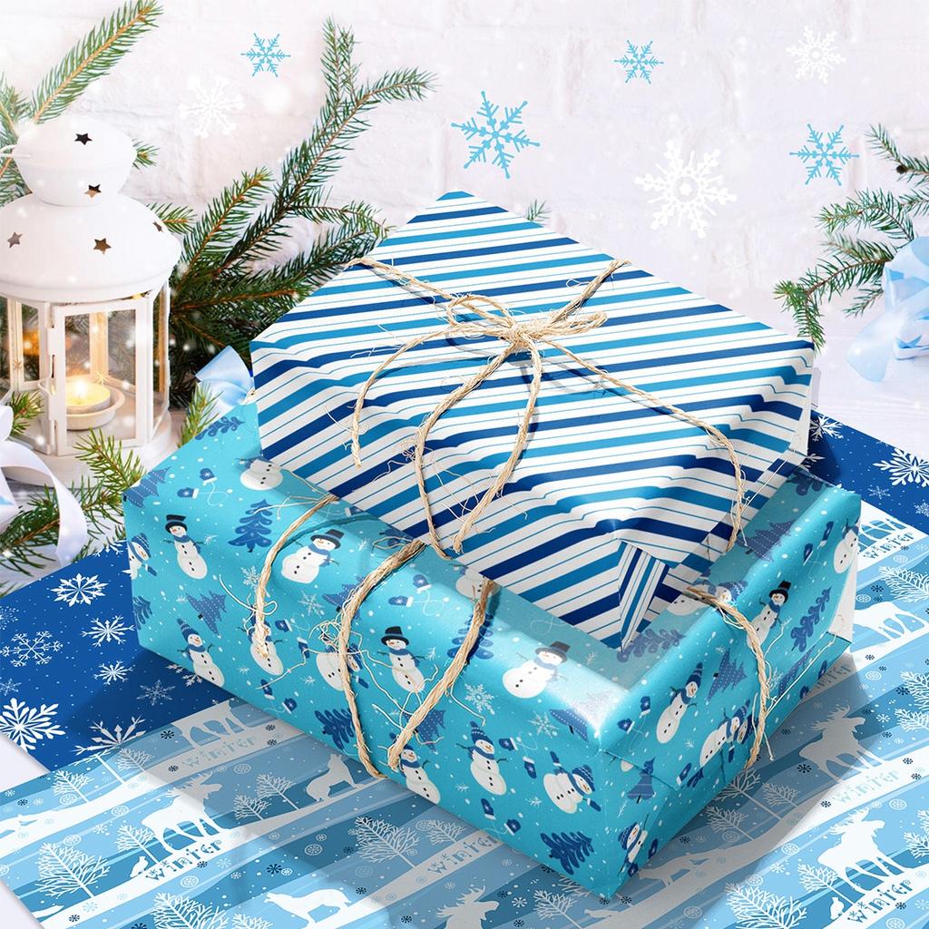 Weihnachtsgeschenkpapier Frohe Weihnachten Dekorationen für Zuhause 2024 Weihnachtsgeschenkpapier Navidad Natal Neujahrsgeschenke 2025