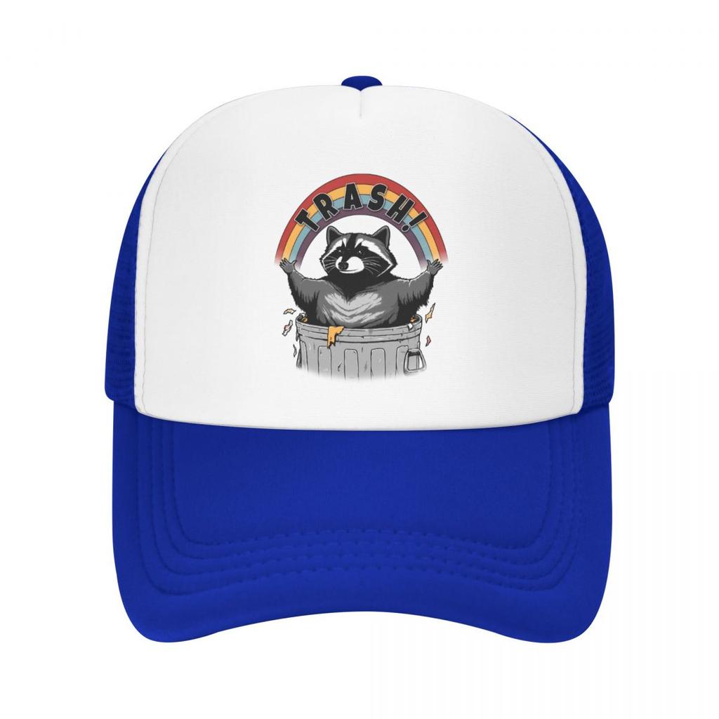 Șapcă de baseball Retro Live Fast Eat Trash Raccoon în aer liber, unisex, WoUnisex, reglabilă, pălărie de camioner, șapcă de primăvară snapback
