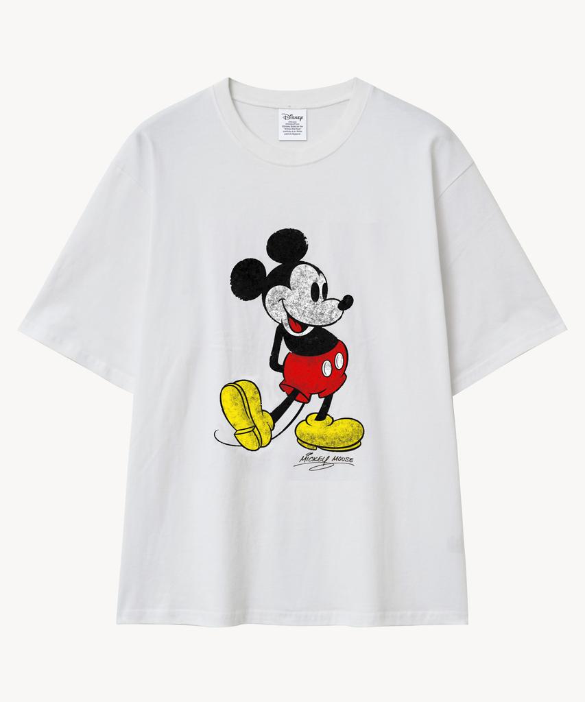 VTWO Vintage Classic_ Mickey_ T-Shirt (White)