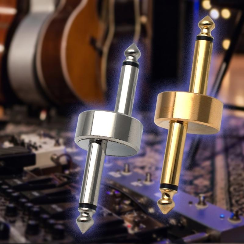 Z Type Guitar Pedal Connector Gold Plated Coppered Construction for Enhances Auditory Performances