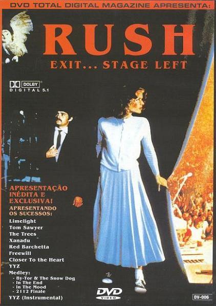 

DVD RUSH Exit...stage Left D2345 DVD Total 2001 Brazil Rock Used