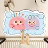 Cute Cartoon Doormat Quick Dry Water Absorbent Entryway Bath Mat Non Slip Bathroom Sink Rug Home Decor