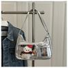 1 Piece Women Korean Transparent Ita Bag Y2K Harajuku Shoulder Bag School Crossbody Bag Female Preppy Handbag Purse