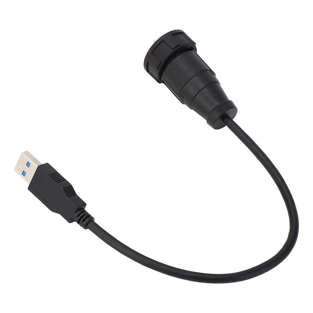USB3.0 Water Proof Connector 0.3meter Length Snap On Type Straight Plug USB Male Panel Mount Connect