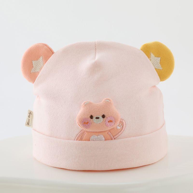 Baby Infant Cotton Sun Protection Hat With Soft Round Top For Newborns