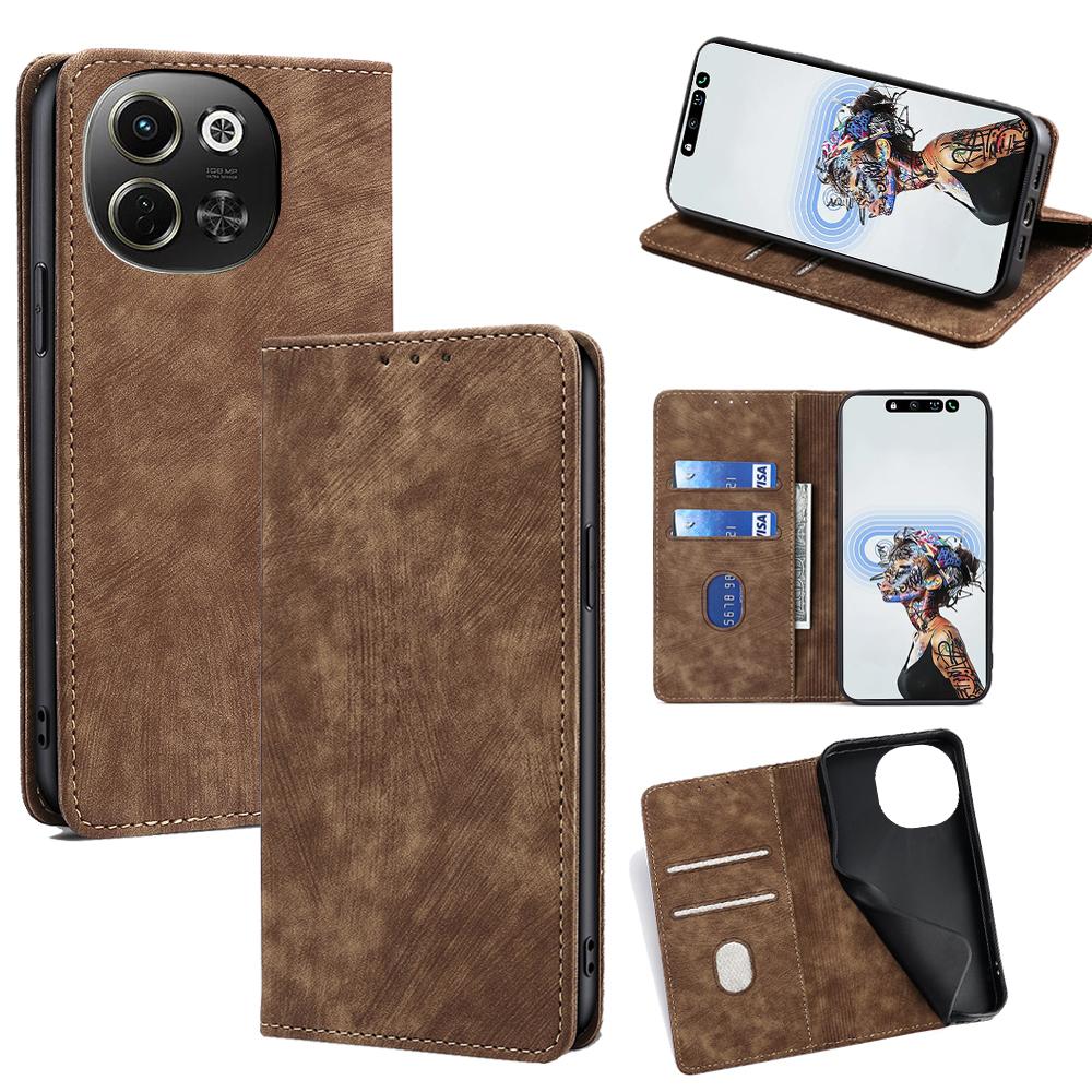 For TECNO Pova 6 Neo 5G/Spark 30 5G Case RFID Blocking Wallet Leather Phone Cover