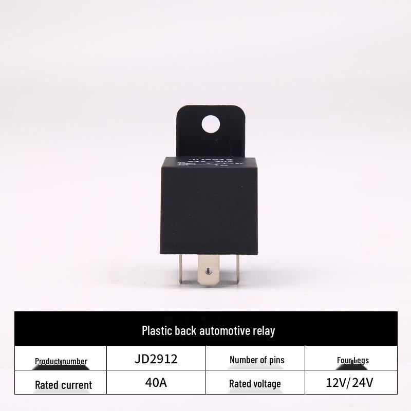 Automobilové relé 12V 40A JD1912-1H s měděnými kontakty pro vysoký proud - 4 nebo 5 širokých pinů