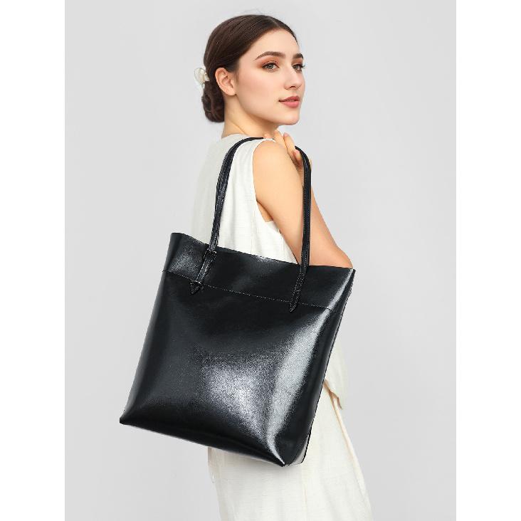 Women's Bag New Large Capacity High-end Genuine Leather Handbag Shoulder Bag Underarm Bag Commuting Tote Bag
