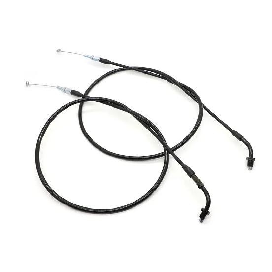 For Honda CB/CM400 CB450 Nighthawk CX500 Throttle Lock Throttle Cable Set Throttle Body 17910-415-010, 17910-415-000
