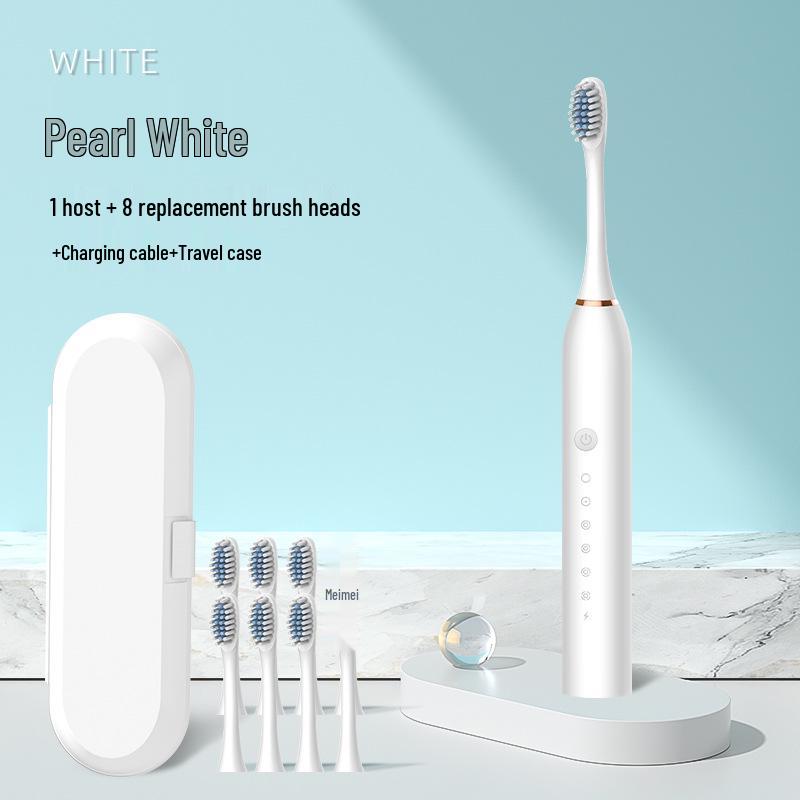 Rechargeable Sonic Electric Toothbrush for Adults: Soft Bristle, Smart, Couple-Friendly Model.