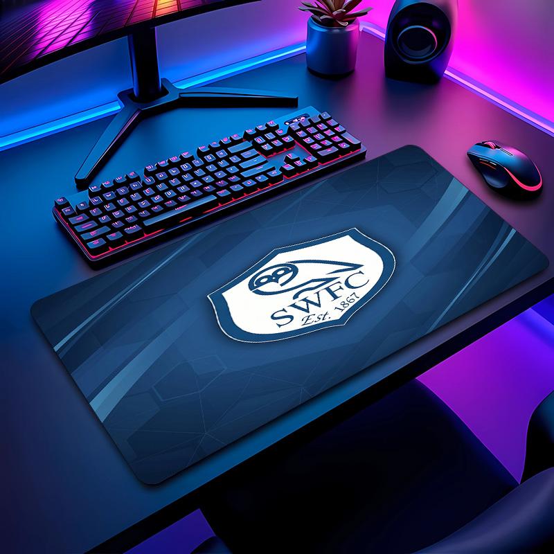 Sheffield Wednesday Football Pattern Mouse Pad Non?Slip Rubber Base Gaming Mousepad For Desk Office Home