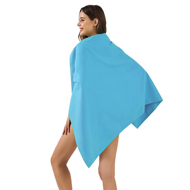 Quick-drying Swimming Fitness Bath Towel Strong Water Absorption and Sweat Absorption Unisex Warm Portable Beach Towel