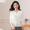 Women's 100% Pure Wool Knit Cardigan Sweater