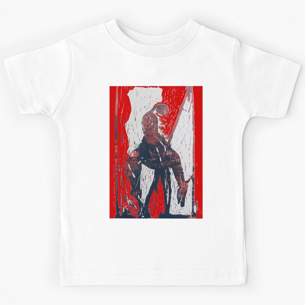 Don Quijote (Original Linocut by ACCI) Kids T-Shirt 130
