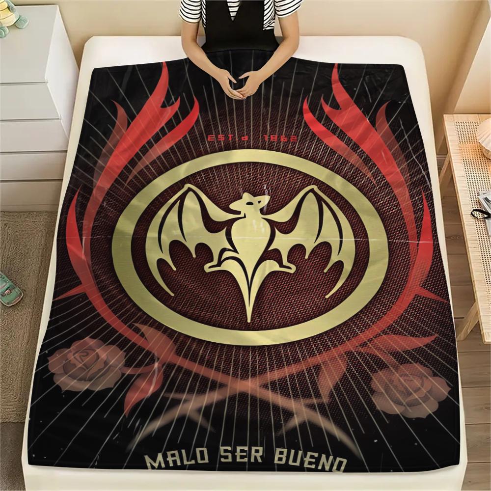 1 Stück Bacardi-Print Flanelldecke, Hohe Qualität, Bequem für alle Jahreszeiten, Heimdekoration, Wärme und Komfort, Perfekt für Weihnachtsgeschenke
