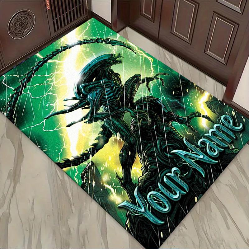 Name Custom Aliens Carpet Rug for Living Room Bedroom Home Sofa Decoration,Kids Play Non-slip Floor Mat