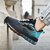 Air Cushion Sneakers Men's Rotating Buckle Full Palm Flying Weaving Four-season Running Shoes Large Size Men's Shoes