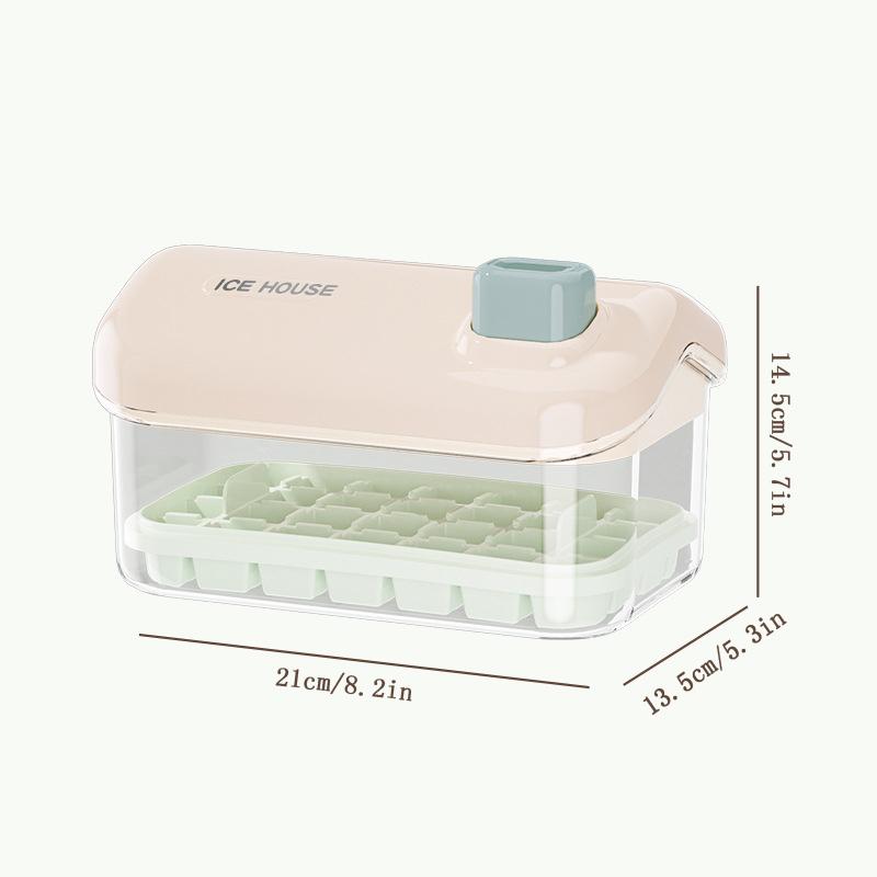 

Ice Cube Maker Multifunctional 28/56 Gride Ice Mold One-touch To Release Ice Maker Portable Ice Box Ice Cube Tray Christmas Gift