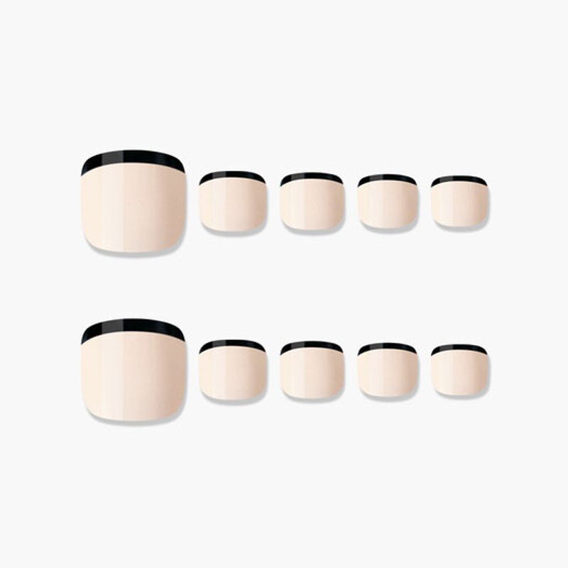 Wiederverwendbare Pedi-Spitze Schwarzer Rand (Pedi)