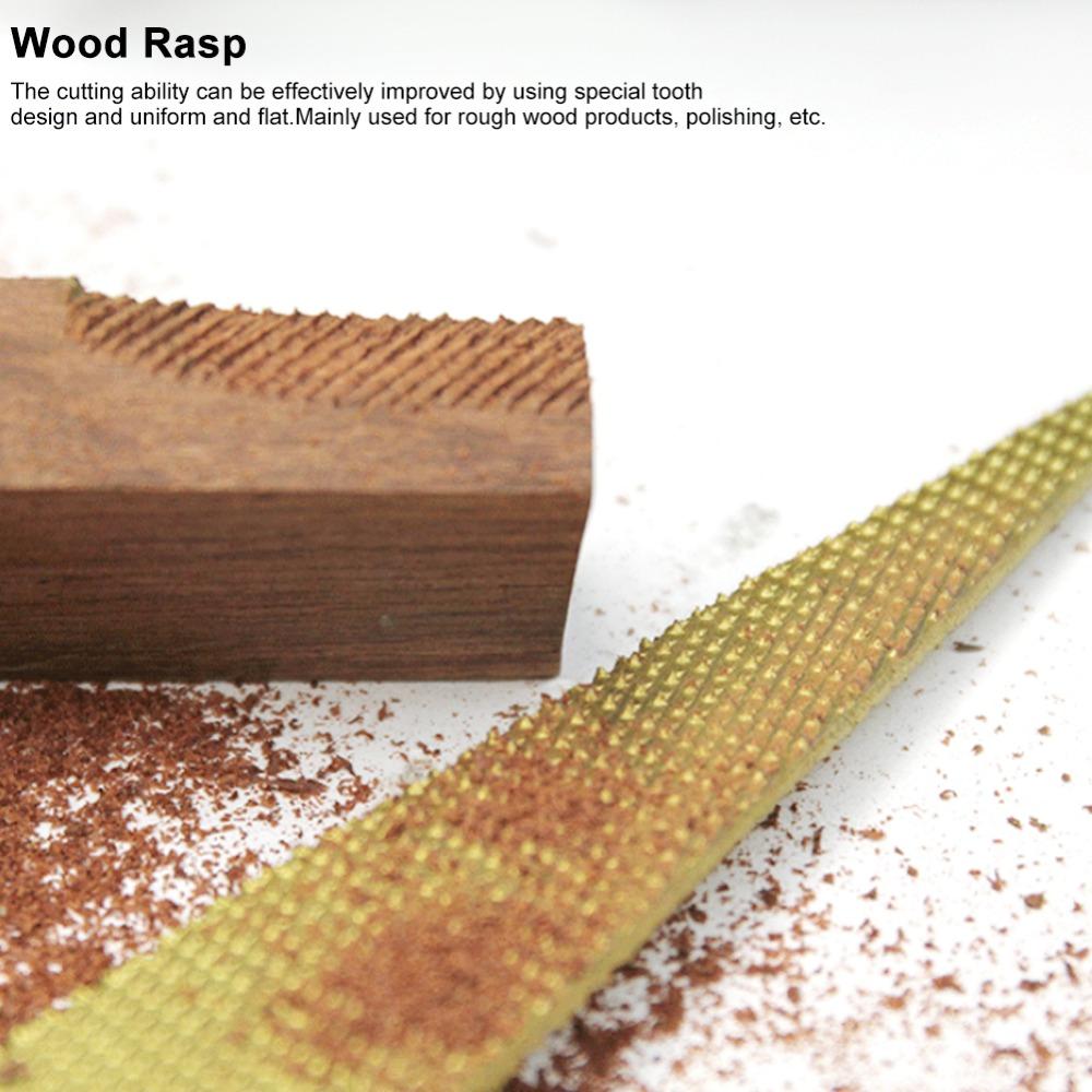 Compact Hand Rasp Tool Tapered Woodworking File Durable Half Round Rasp