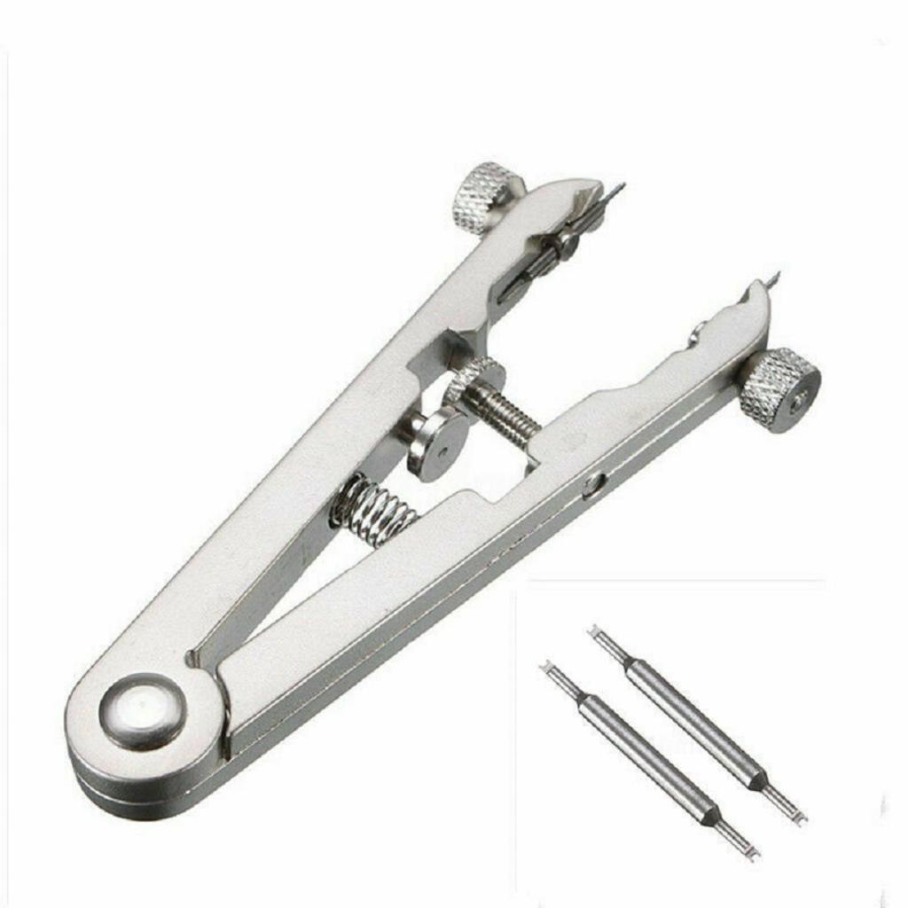 Sada nástrojů pro výměnu pružných kolíčků hodinek Kleštičky na pružné kolíčky Nástroj pro demontáž, opravu a upevnění řemínků hodinek