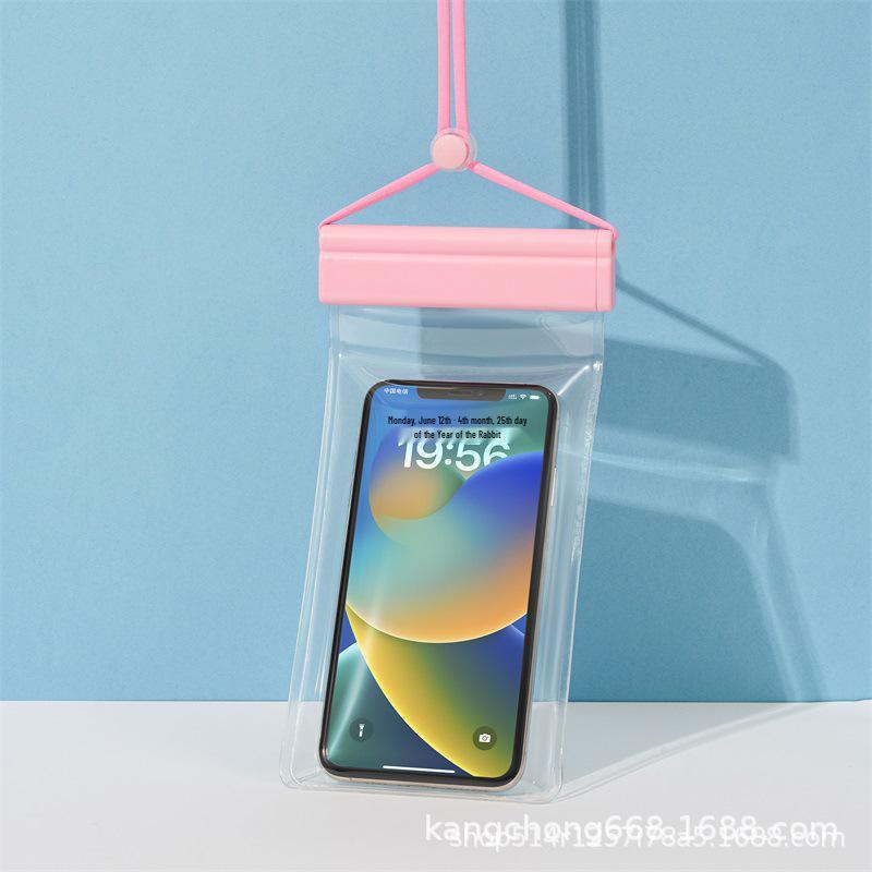 Waterproof Mobile Phone Case with Lanyard - Touchscreen Compatible, Ideal for Swimming, Rafting, Diving, Cycling, and Rainproof Protection.