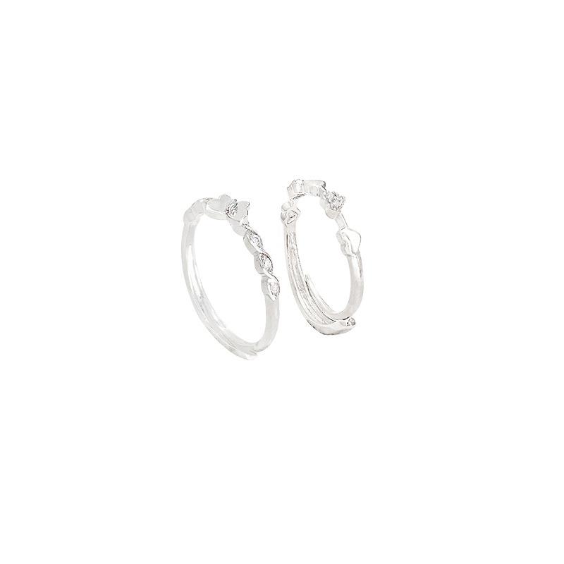 Zirconia Ring - Elegant and Exclusive Women's Small Luxury High-end Style Open Finger Ring - Versatile and Stylish Hand Accessory
