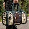 3D Gothic Buntglasdruck Halloween Sporttasche - Multifunktionale Reisetasche