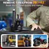 Tire Change Tool Manual Bead Breaker with Rubber Pad, Aluminum Alloy Hub Friendly Portable Changer, Remover Heavy Duty Removal for ATVs UTVs Tractors