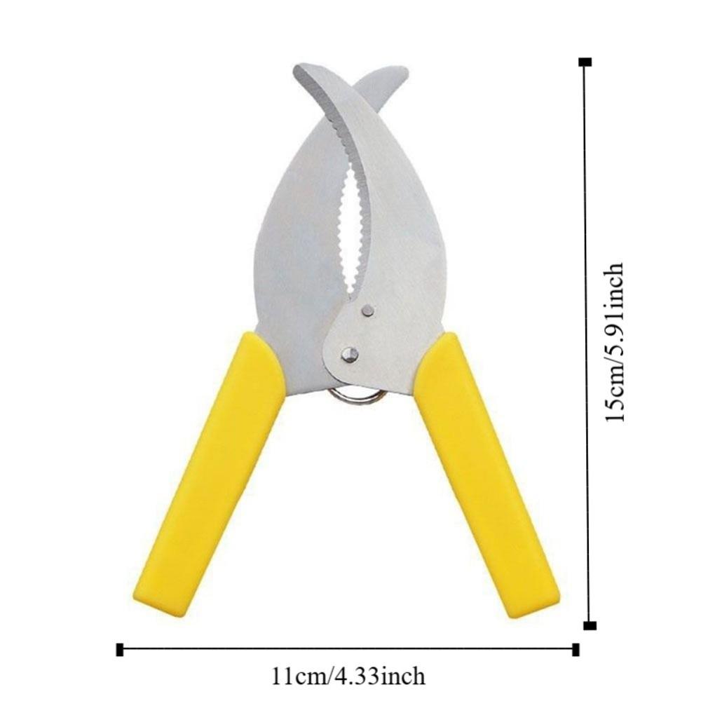 Comfortable Grip Garden Ring Shear Serrated Edge Tree Branches Ring Barking Cutter  Potted