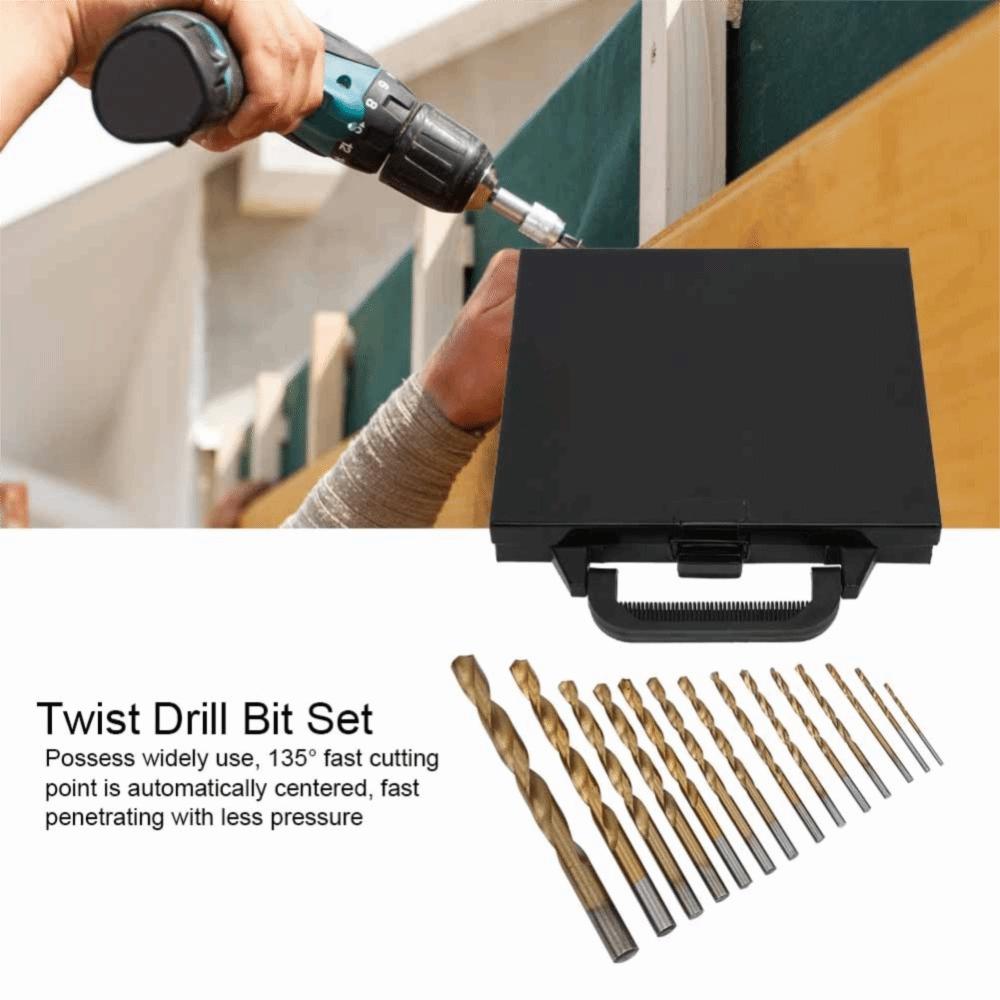 99-teiliges 135° Spitzenwinkel Spiralbohrer-Set HighSpeed Steel HSS Bohrer Gehärtetes Metall